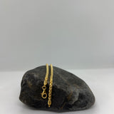 Gold Plated Sterling Silver Rounded Box Chain (3.3mm)