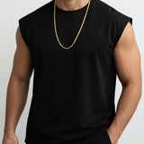 Gold Plated Sterling Silver Rounded Box Chain 5mm