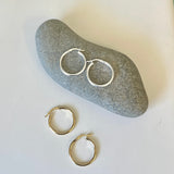 Sterling Silver 1 Inch Polished Hoop Earring