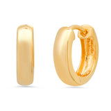 Gold Plated Silver Huggie Hoop Earrings