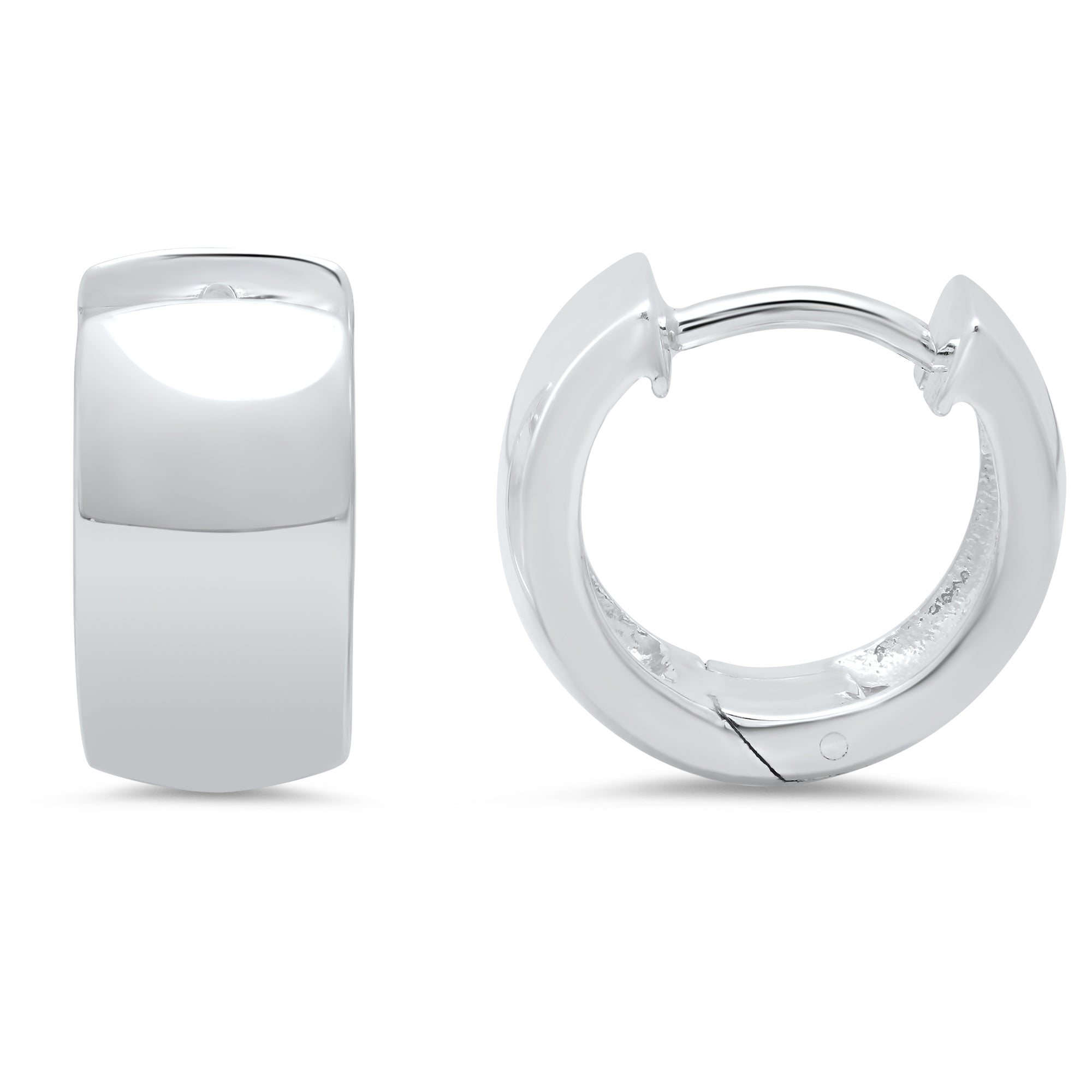 Sterling Silver Huggie Hoop Earrings
