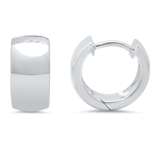 Sterling Silver Huggie Hoop Earrings