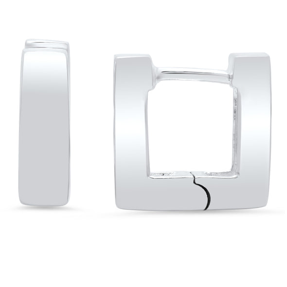 Sterling Silver Huggie Hoop Earrings