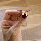 Gold Plated  Silver Guadalupe Stud Earring