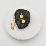 Gold Plated Silver St. Christopher Medal Necklace 15 mm