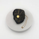 Gold Plated Silver St. Jude Medal Necklace 15 mm