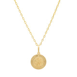 Gold Plated Silver St. Michael Medal Necklace 15 mm