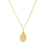 Gold Plated Silver Mary with Faith, Hope and Charity Charms Medal Necklace