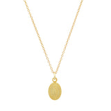 Gold Plated Silver Holy Mary Scapular Necklace