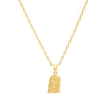 Gold Plated Silver Holy Face Necklace