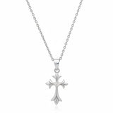 Sterling Silver Gold Plated Catherine Cross Necklace