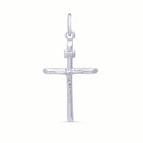 Sterling Silver Yellow Gold Plated Nazareth Crucifix Pendant