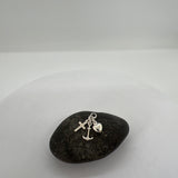 Sterling Silver Yellow Gold Plated Faith, Hope and Charity Pendant