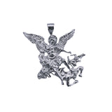 925 Sterling Silver Large St. Michael Pendant