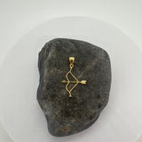 Sterling Silver Yellow Gold Plated St. Sebastian Pendant (Small)