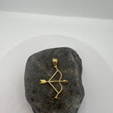 Sterling Silver Yellow Gold Plated St. Sebastian Pendant (Large)