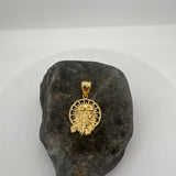 Sterling Silver Yellow Gold or Platinum Plated Jesus of Nazareth Pendant