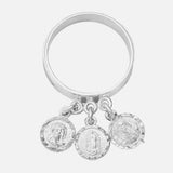 Sacred Heart, Holy Face, and Our Lady of Guadalupe Medal Ring