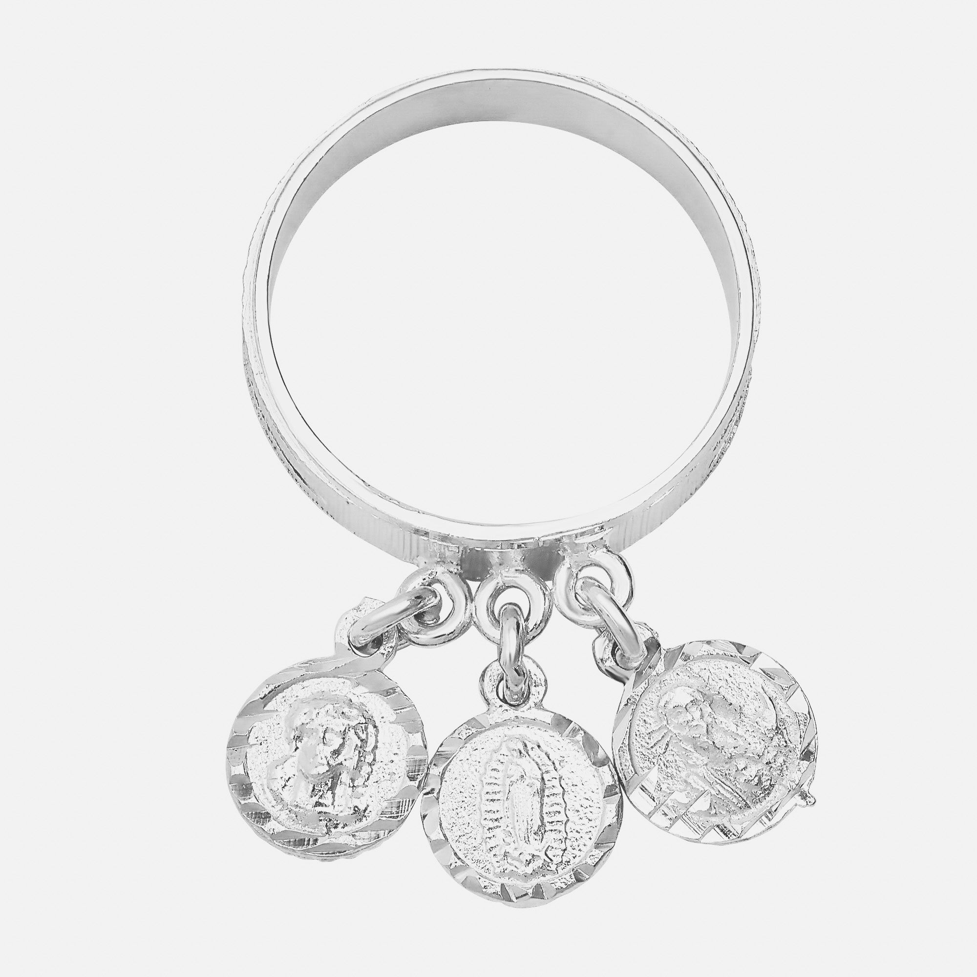 Sacred Heart, Holy Face, and Our Lady of Guadalupe Medal Ring
