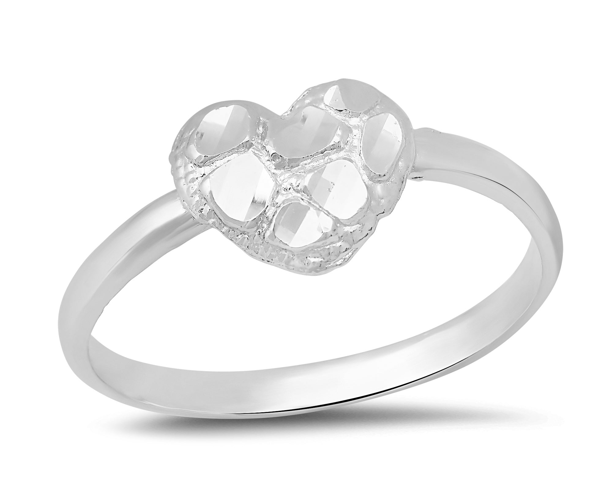 Sterling Silver and Gold Plated Silver Mini Nugget Ring