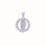 Sterling Silver Yellow Gold Plated Our Lady of Guadalupe Pendant