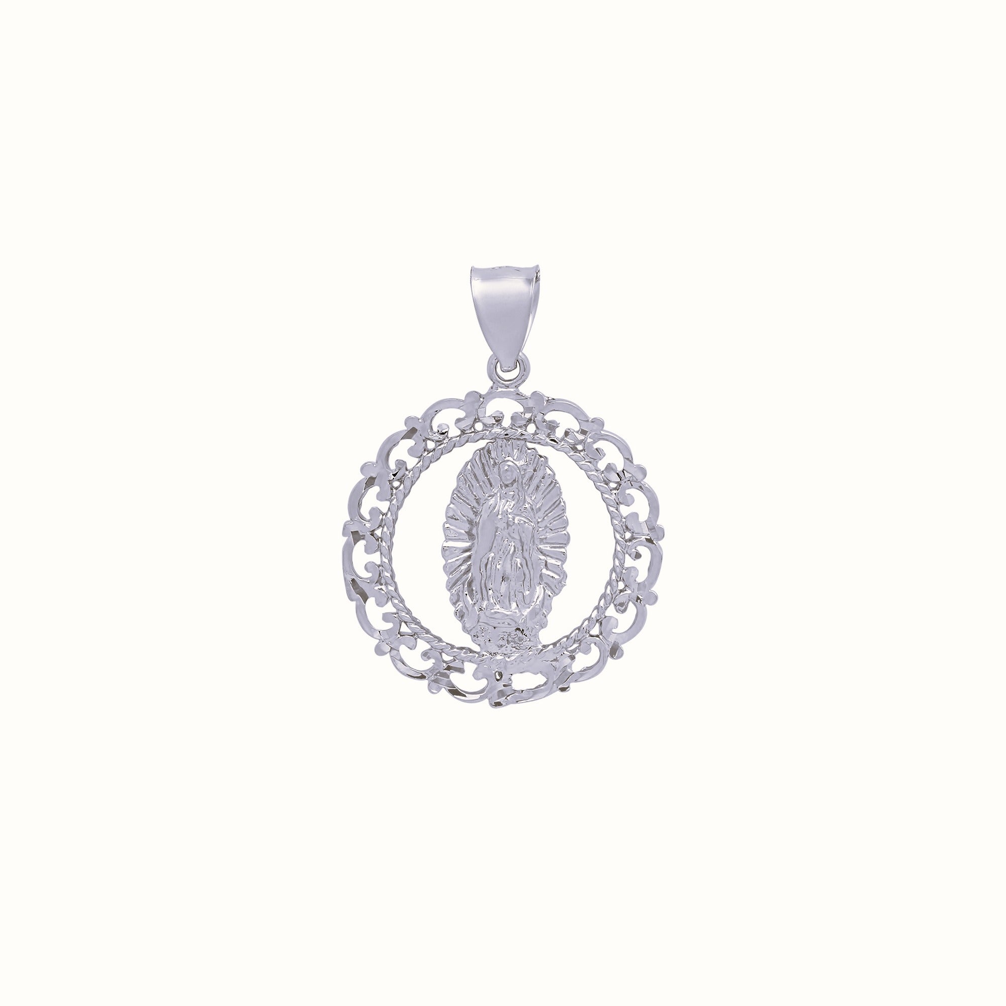 Gold Plated Sterling Silver Guadalupe Pendant