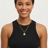 Female model 1 with the medal diameter reduced by 75 percent