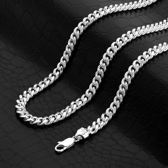 Yellow Gold Plated 9 mm Miami Cuban Link Chain (18-32 Inch)