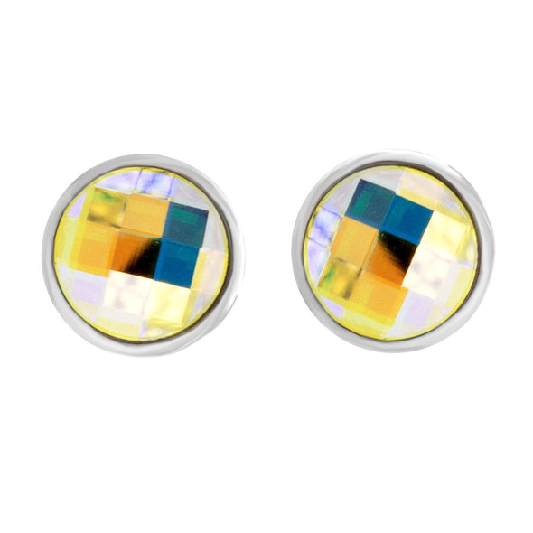 Checkerboard Crystal Earring
