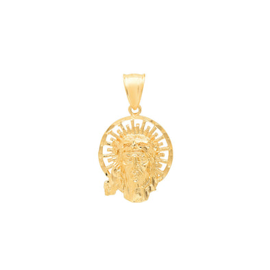 Yellow Gold Plated Jesus of Nazareth Pendant