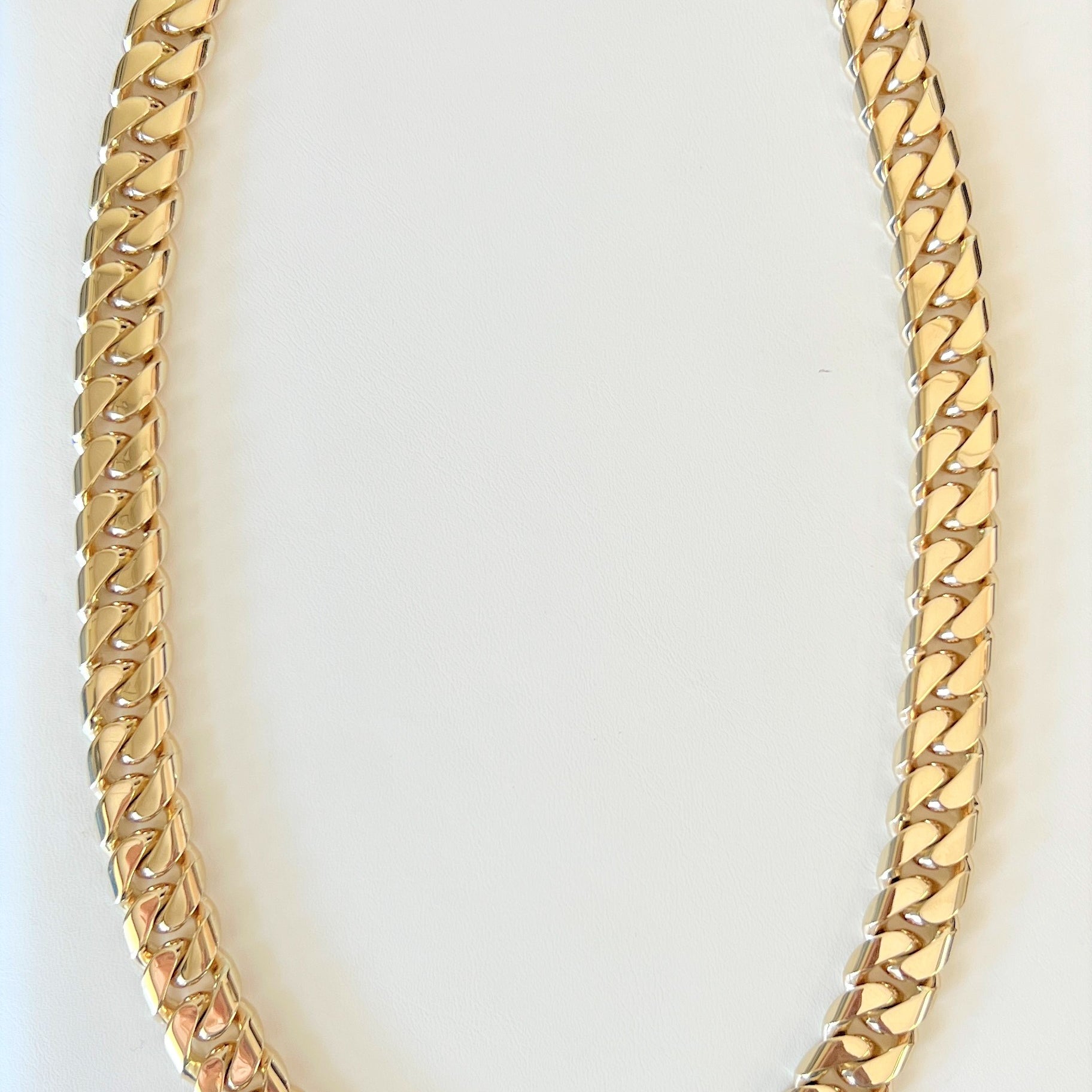 14 karat gold 15 mm Cuban link chain 