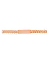 14K Yellow Gold 15 mm Cuban Link Beveled ID Bracelet (8-9.5 Inch)