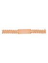 14k Yellow Gold 18 mm Cuban Link Beveled ID Bracelet (8.5-9.5 Inch)