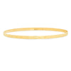 14K Yellow Gold Single Semanario Bangle Bracelet ( 7-8 inch )
