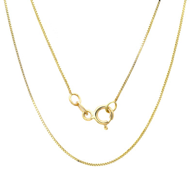 14K Yellow Gold Child's Box Chain (14 Inch)