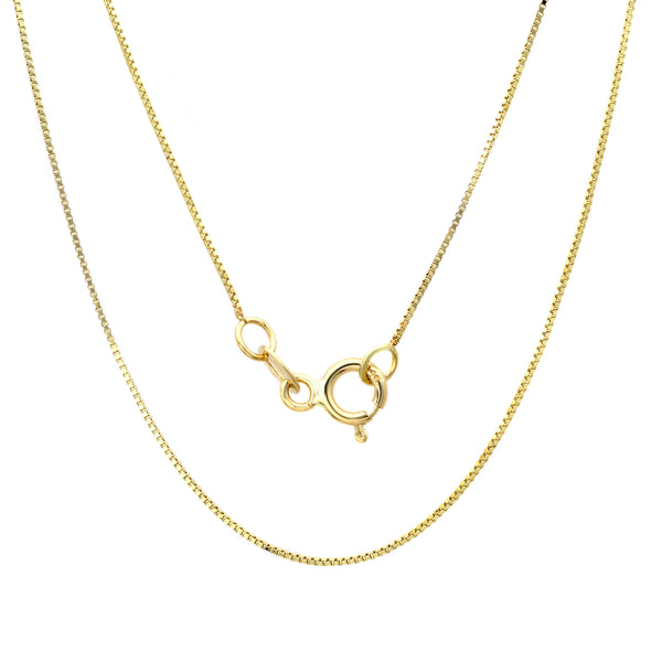 14K Yellow Gold Child's Box Chain (14 Inch)