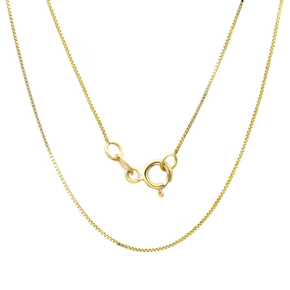 14K Two-tone Gold Baby Crucifix Necklace (14-16 Inch)