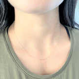 14K Yellow Gold .50 mm Box Chain Necklace