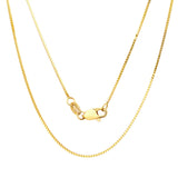 14K Yellow Gold .75 mm Box Chain (16-30 Inch)
