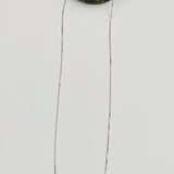 14K White Gold .75 mm Box Chain Necklace