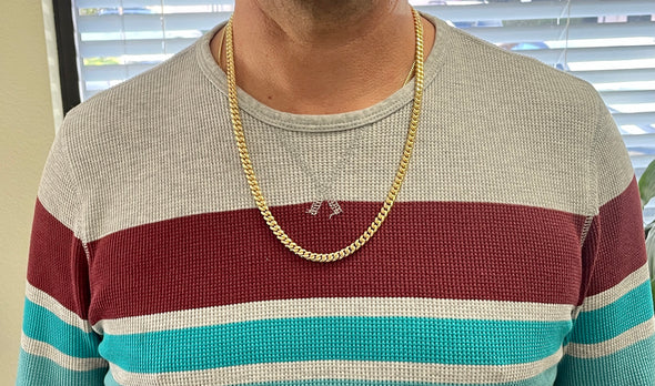 14K Gold 5 mm Miami Cuban Link Chain Necklace