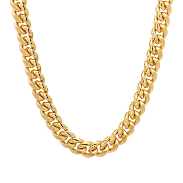 14K Yellow Gold 180 Miami Cuban Link Chain ( 20-30 Inch )