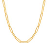 14K Yellow Gold 4 mm Paper Clip Chain (16-32 Inch)