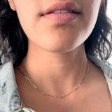 14k Yellow Gold 2 mm Paperclip Chain ( 18-24 Inch )