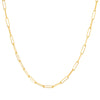 14k Yellow Gold 2.5 mm Paperclip Chain ( 18-24 Inch )
