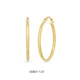 14K Yellow Gold Hoop Earrings