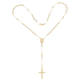 14K Yellow Gold Guadalupe Rosary Necklace