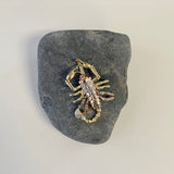 14k Tri-color Gold and Cubic Zirconia Jalisco Scorpion Pendant
