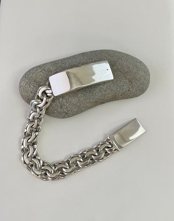 Sterling Silver Chino Link ID Bracelets