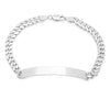 Sterling Silver 5.5 mm Cuban Link ID Bracelet (7-9 Inch)